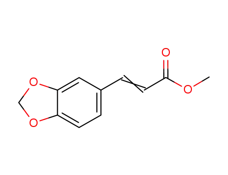 Molecular Structure of 16386-34-8 (METHYL (E)-3-(1,3-BENZODIOXOL-5-YL)-2-PROPENOATE)