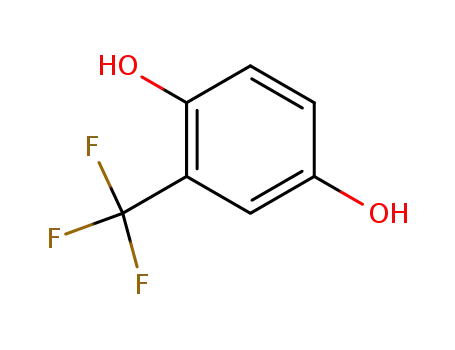 Molecular Structure of 577-10-6 (2-(Trifluoromethyl)hydroquinone)