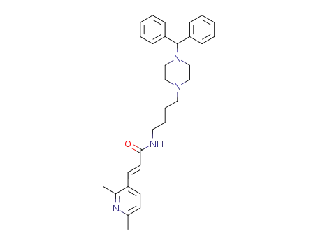 (E)-N-[4-(4-Benzhydryl-piperazin-1-yl)-butyl]-3-(2,6-dimethyl-pyridin-3-yl)-acrylamide