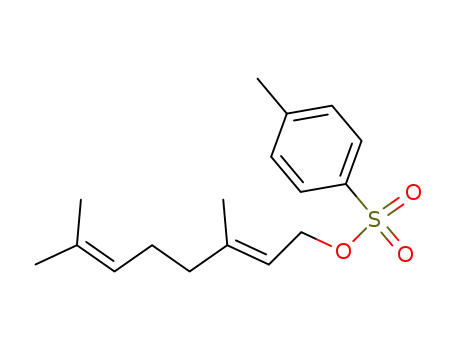 Molecular Structure of 33169-56-1 (2,6-Octadien-1-ol, 3,7-dimethyl-, 4-methylbenzenesulfonate, (2E)-)