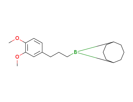 Molecular Structure of 121213-49-8 (9-Borabicyclo[3.3.1]nonane, 9-[3-(3,4-dimethoxyphenyl)propyl]-)