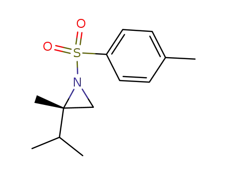 Molecular Structure of 956102-59-3 (S-2-ISOPROPYL-2-METHYL-1-(TOLUENE-4-SULFONYL)-AZIRIDINE)