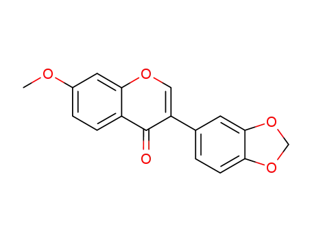 4H-1-Benzopyran-4-one, 3-(1,3-benzodioxol-5-yl)-7-methoxy-