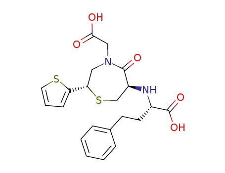 Molecular Structure of 110221-53-9 (Temocaprilat)