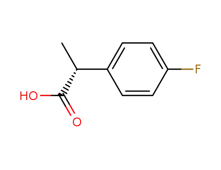 Molecular Structure of 150360-26-2 ((2R)-2-(4-fluorophenyl)propanoic acid)