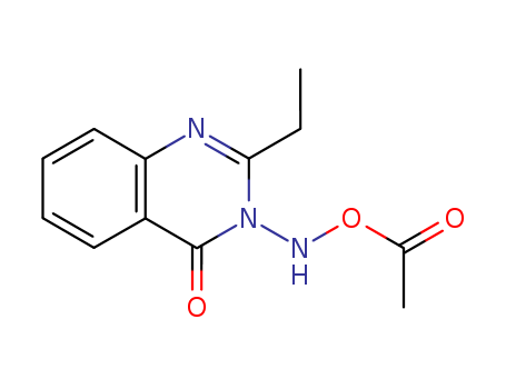 Molecular Structure of 114914-23-7 (4(3H)-Quinazolinone, 3-[(acetyloxy)amino]-2-ethyl-)
