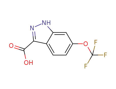 Molecular Structure of 869782-97-8 (6-TRIFLUOROMETHOXY-3-INDAZOLECARBOXYLIC ACID)