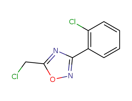 Molecular Structure of 50737-32-1 (5-CHLOROMETHYL-3-(2-CHLORO-PHENYL)-[1,2,4]OXADIAZOLE)