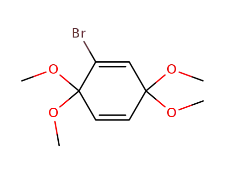 Molecular Structure of 60316-51-0 (1,4-Cyclohexadiene, 1-bromo-3,3,6,6-tetramethoxy-)