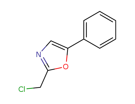 Molecular Structure of 64640-13-7 (2-(CHLOROMETHYL)-5-PHENYL-1,3-OXAZOLE)