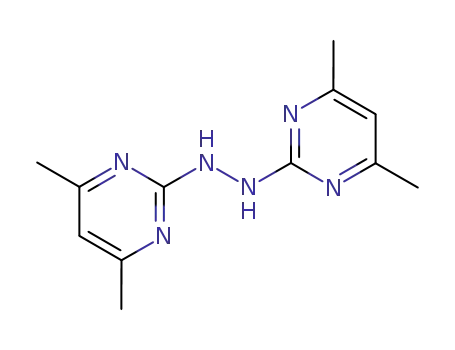 Molecular Structure of 7135-09-3 (2(1H)-Pyrimidinone,4,6-dimethyl-, (4,6-dimethyl-2-pyrimidinyl)hydrazone (9CI))
