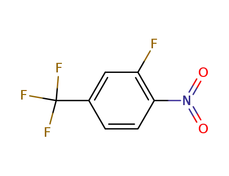 Molecular Structure of 402-12-0 (3-FLUORO-4-NITROBENZOTRIFLUORIDE)