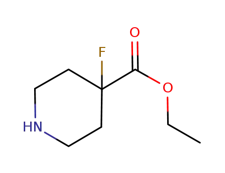 Molecular Structure of 845958-77-2 (Ethyl 4-fluoropiperidine-4-carboxylate)