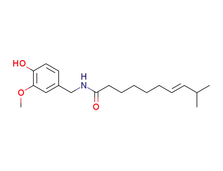 Molecular Structure of 58493-48-4 ((7E)-N-(4-hydroxy-3-methoxybenzyl)-9-methyldec-7-enamide)
