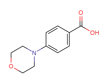 Molecular Structure of 7470-38-4 (4-Morpholinobenzoic acid)