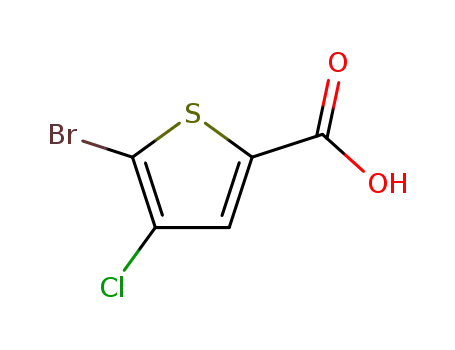 Molecular Structure of 123418-69-9 (5-broMo-4-chlorothiophene-2-carboxylic acid)