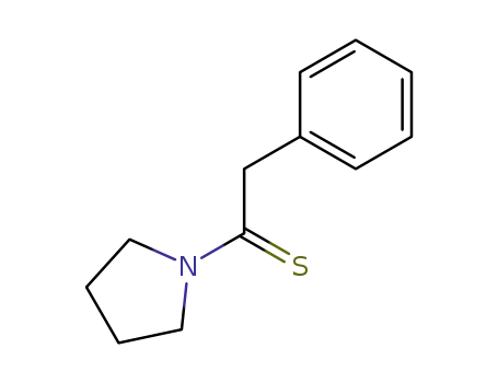 Molecular Structure of 18732-58-6 (Ethanethione,  2-phenyl-1-(1-pyrrolidinyl)-)