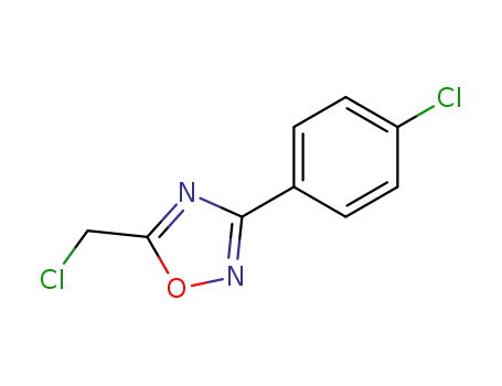 Molecular Structure of 57238-75-2 (5-(CHLOROMETHYL)-3-(4-CHLOROPHENYL)-1,2,4-OXADIAZOLE)