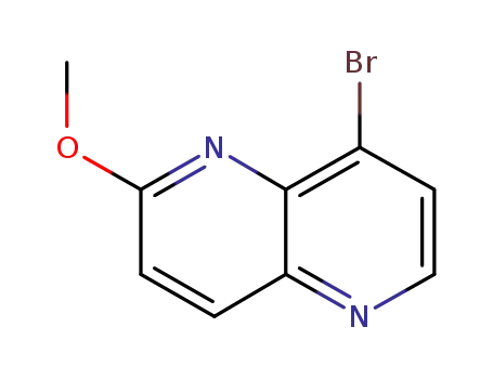 Molecular Structure of 881658-92-0 (8-BROMO-2-METHOXY-1,5-NAPHTHYRIDINE)