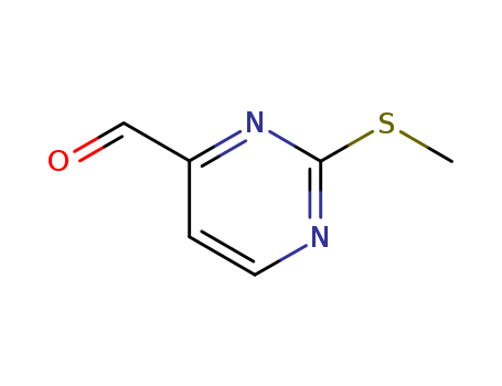 4-Pyrimidinecarboxaldehyde, 2-(methylthio)-