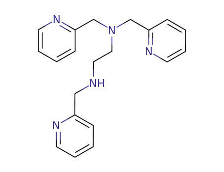 Molecular Structure of 104170-15-2 (1,2-Ethanediamine, N,N,N'-tris(2-pyridinylmethyl)-)
