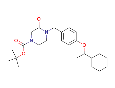 tert-butyl 4-(4-(1-cyclohexylethoxy)benzyl)-3-oxopiperazine-1-carboxylate