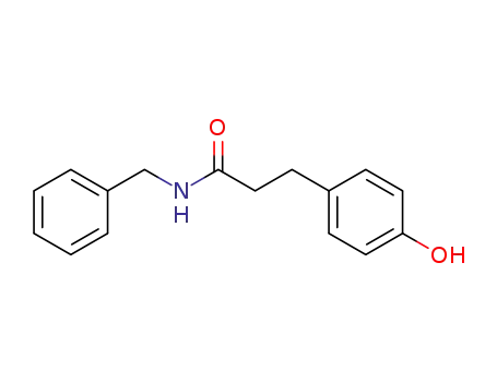 Molecular Structure of 74454-78-7 (3-(4-HYDROXYPHENYL)N-BENZYLPROPIONAMIDE&)