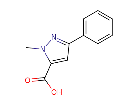 Molecular Structure of 10250-64-3 (1-METHYL-3-PHENYL-1H-PYRAZOLE-5-CARBOXYLIC ACID)