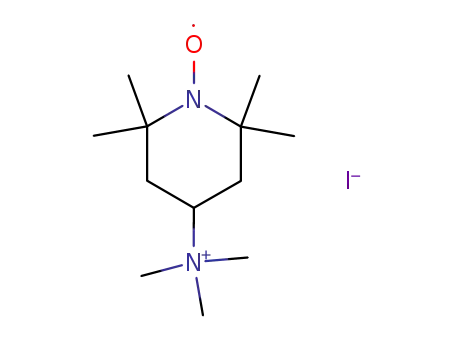 Molecular Structure of 64525-01-5 (4-TRIMETHYLAMMONIUM-2,2,6,6-TETRAMETHYLPIPERIDINE-1-OXYL IODIDE)