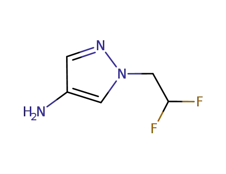 Molecular Structure of 1006333-08-9 (1-(2,2-difluoroethyl)-1H-pyrazol-4-ylamine)