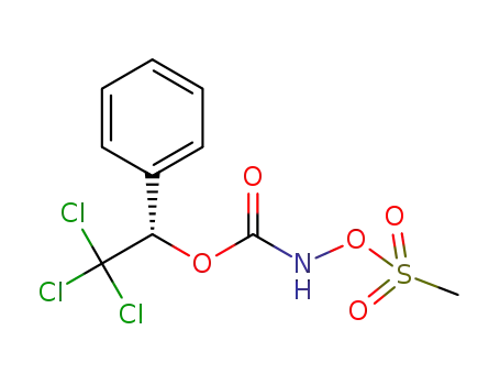 Molecular Structure of 1644186-25-3 ((S)-1-phenyl-2,2,2-trichloroethyl-N-mesyloxycarbamate)