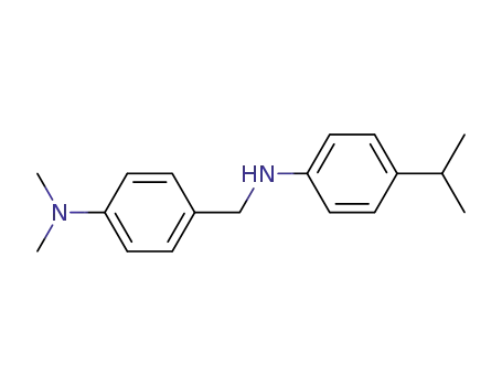 Molecular Structure of 400858-39-1 ([(4-(DIMETHYLAMINO)PHENYL)METHYL](4-ISOPROPYLPHENYL)AMINE)