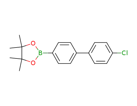 Molecular Structure of 942589-53-9 (2-[4-(4-chlorophenyl)phenyl]-4,4,5,5-tetramethyl-1,3,2-dioxaborolane)