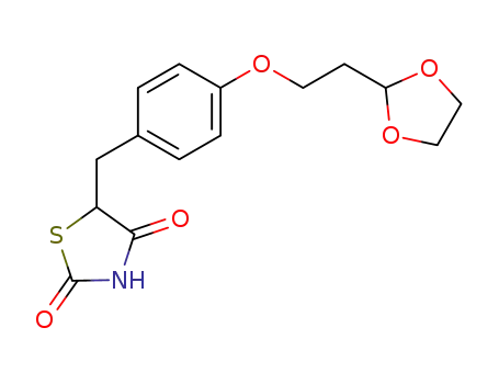 Molecular Structure of 298231-55-7 (2,4-Thiazolidinedione, 5-[[4-[2-(1,3-dioxolan-2-yl)ethoxy]phenyl]methyl]-)