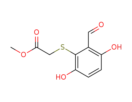 methyl (3,6-dihydroxy-2-formylphenyl)thioacetate