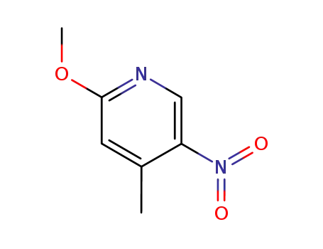 Molecular Structure of 6635-90-1 (2-METHOXY-5-NITRO-4-PICOLINE)