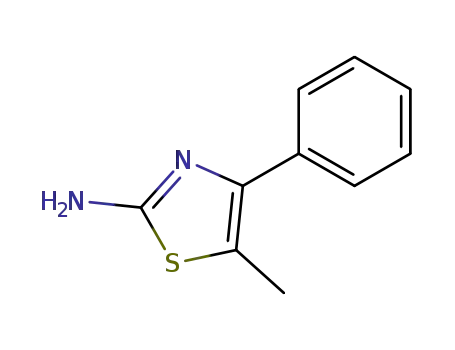 Molecular Structure of 30709-67-2 (5-METHYL-4-PHENYL-THIAZOL-2-YLAMINE)