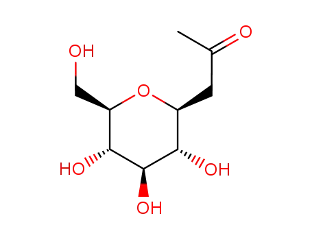 Molecular Structure of 215510-13-7 (1-(β-D-glucopyranosyl)propan-2-one)
