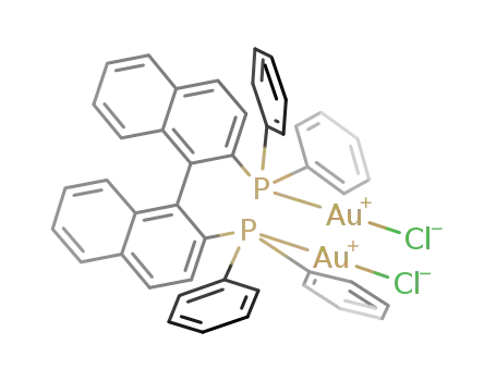 Molecular Structure of 685138-48-1 (Dichloro[(±)BINAP]digold(I),97%)