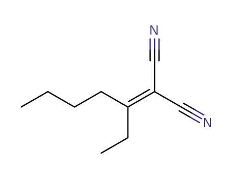 Molecular Structure of 13017-56-6 (Propanedinitrile, (1-ethylpentylidene)-)