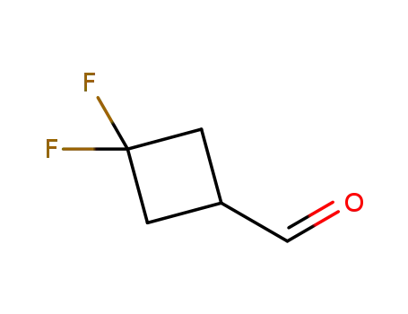 Molecular Structure of 1246765-49-0 (3,3-difluorocyclobutane-1-carbaldehyde)