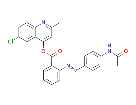 6-chloro-2-methylquinolin-4-yl 2-({(E)-[4-(acetylamino)phenyl]methylidene}amino)benzoate