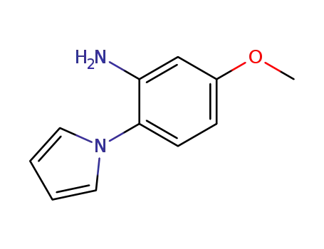 Molecular Structure of 59194-26-2 (5-METHOXY-2-(1H-PYRROL-1-YL)ANILINE)