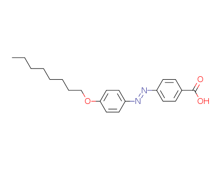 Molecular Structure of 105299-46-5 (Benzoic acid, 4-[[4-(octyloxy)phenyl]azo]-, (E)-)