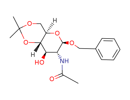 b-D-Glucopyranoside, phenylmethyl2-(acetylamino)-2-deoxy-4,6-O-(1-methylethylidene)-
