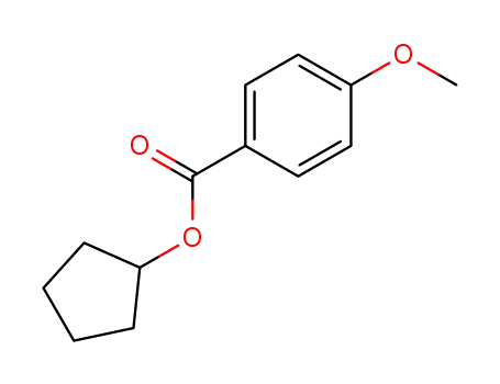 Molecular Structure of 5421-01-2 (cyclopentyl 4-methoxybenzoate)