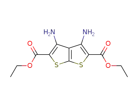 Molecular Structure of 4004-20-0 (3,4-DIAMINO-THIENO[2,3-B]THIOPHENE-2,5-DICARBOXYLIC ACID DIETHYL ESTER)
