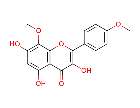 Molecular Structure of 3443-28-5 (3,5,7-Trihydroxy-4',8-dimethoxyflavone)