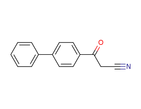 Molecular Structure of 78443-35-3 (3-[1,1'-biphenyl]-4-yl-3-oxopropanenitrile)