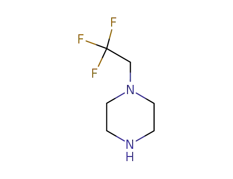 Molecular Structure of 13349-90-1 (1-(2,2,2-Trifluoroethyl)piperazine)